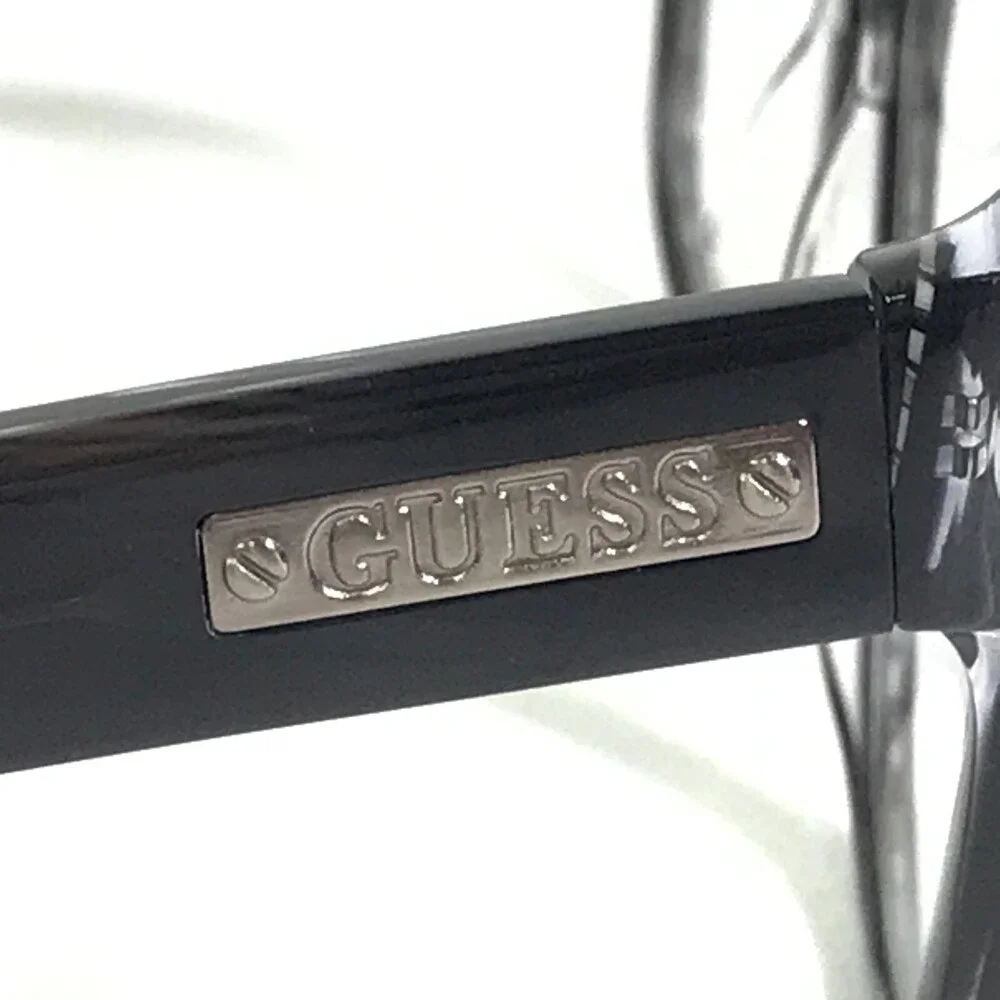 Guess Eyeglasses Frames GU1753 GRY Dark Purple Horn Round Full Rim 53-16-140